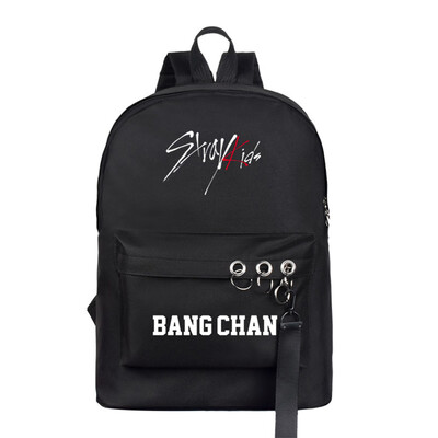

New Fashion Stray Kids Backpack Kpop Singers Band Shoulder Bag Girls Ladies Bagpack Black Student School Bag