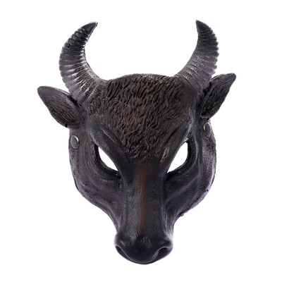 

New Hot Halloween Bull Head Mask Full Face Party Cosplay Animal Masks Horror Animals Shape Halloween Masque Party Decoration