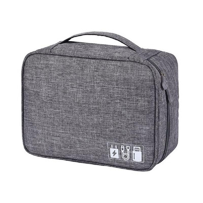

Electronics Organizer Travel Cable Storage Bag USB Charger Digital Devices Accessories Divider Home Storage Box