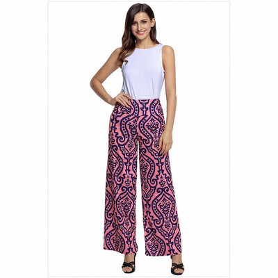 

Damascus printed pattern retro leggings