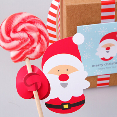 

〖Follure〗50x Santa Claus Penguin Lollipop Christmas Card lolly sugar-loaf Xmas Party Toy