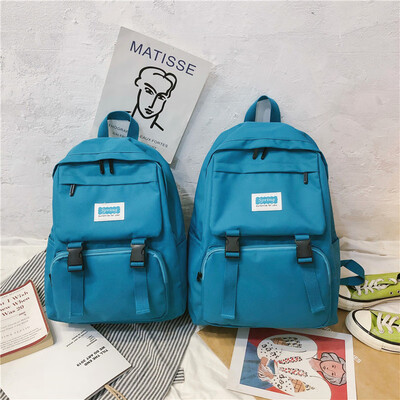 

Womens backpack in Korean version of the ancient schoolbag style female high school students shoulder bag female campus fashion b