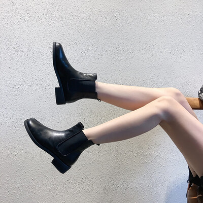 

Red Shoes Spring&Autumn Single Boots British Style Ancient Chelsea Boots Handsome Martin Boots in Europe&America