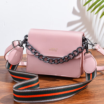 

Womens new fashionable Korean version of the single shoulder diagonal bag with INS ladiesbag chain