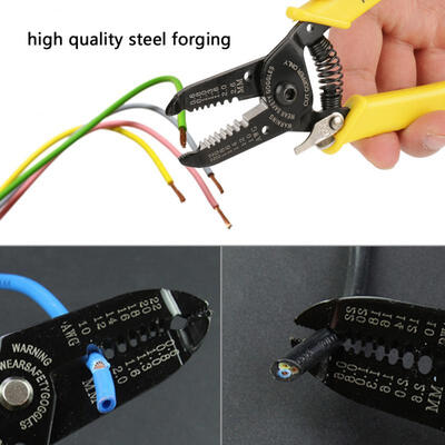 

Greensen 1pc Professional Wire Cable Stripper Cutter Wire Cutting Pliers Electrician Tool
