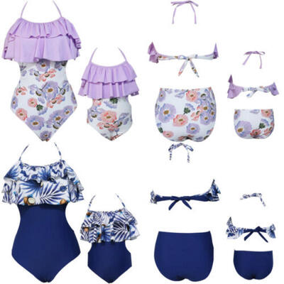 

Family Casual Mother&Daughter Matching Mom Kid Girl Outfits Clothes Swimwear