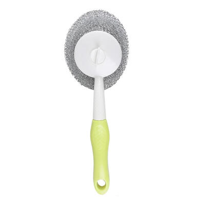 

Kitchen Handle Cleaning Brush Replaceable Wire Ball Dishwashing Pot Brushes