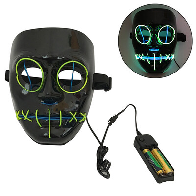 

Siaonvr Halloween Mask LED Masks Glow Scary Mask Light Up Cosplay Mask