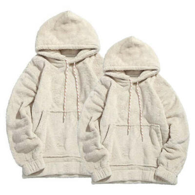 

Men Women Autumn Faux Fur Oversized Sweatshirt Hoodie Hooded Tops Pullover Coat