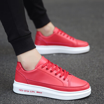 

Autumn canvas mens sports&leisure white shoes Korean version of the trend of shoes wild tide shoes white mens shoes