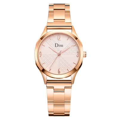 

Disu Watch Women luxury Fashion Simple Casual quartz watches Stainless Steel Reloj Mujer sport Ladies elegant wrist watch girl