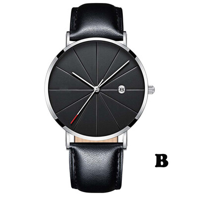 

Gobestart Simple And Unobtrusive Business Leather Strap Casual Mens Quartz Watch