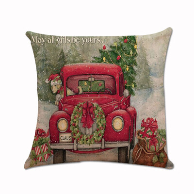 

Siaonvr Christmas Xmas Santa Claus Cushion Cover Pillow Case Square Car Home Decor