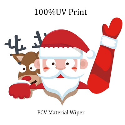 

Christmas Design Rear Wiper Decals Waving Arm Santa ClausSnowman Car Window Sticker Decor Snowman Waving Arm Wiper Decals