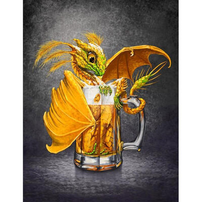 

5D DIY Full Drill Square Diamond Painting Dinosaur in Cup Cross Stitch Kit