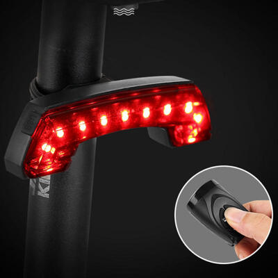 

Greensen Bicycle Light USB Rechargeable Tail Light Cycling Wireless Remote Control Turn Signal Taillight