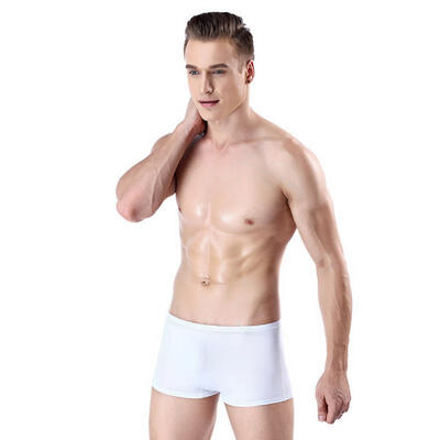

Mens Breathable Ice Silk Boxer Briefs Comfort Seamless Pouch Underwear