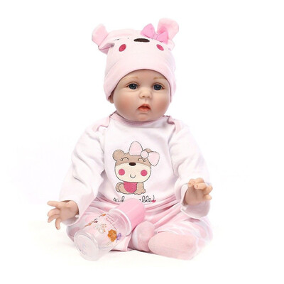 

AK896 Handmade Lifelike Reborn Baby Girl Doll Silicone Vinyl Newborn Dolls Clothes