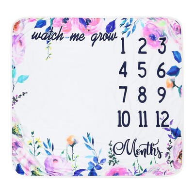 

Newborn Baby Letters Floral Print Blanket Bathing Towels Photography Props