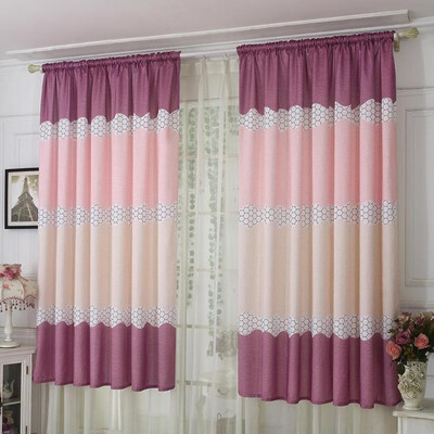 

Wide Strip Half Shading Curtain Bedroom Living Room Semi Blackout Purdah