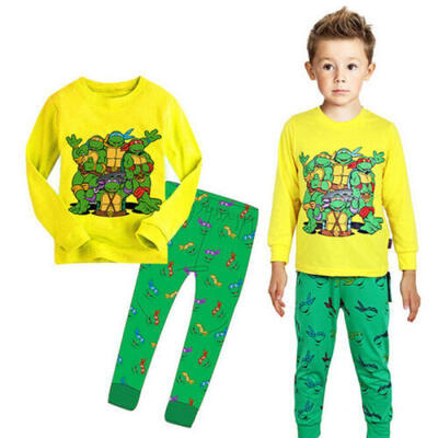 

Teenage Mutant Ninja Turtles Kids Boys Nightwear Pjs Sleepwear Pajamas 2-7Y