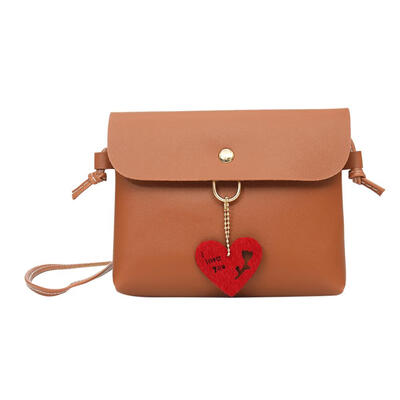 

Hollowed Flower Heart Shoulder Purse Leather Women Crossbody Satchel Bags