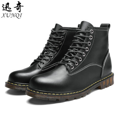 

Winter warm&velvet leather Martin boots men&women couples shoes neutral desert boots high to help ankle boots tooling shoes