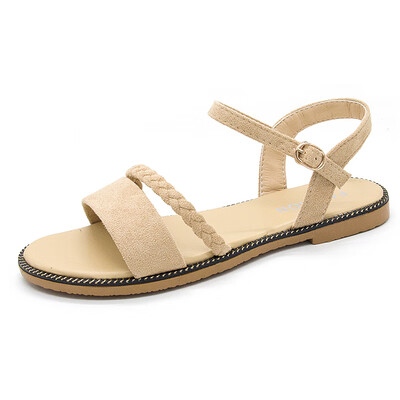 

Sandals female fairy wind summer shoes Korean version of Joker simple student flat shoes ins tide