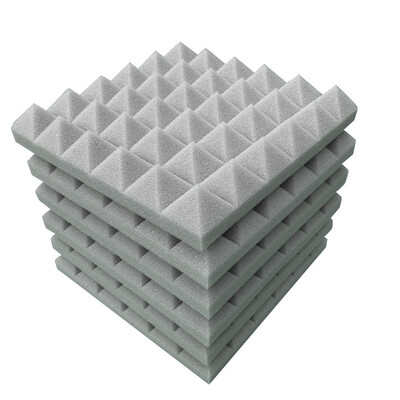 

Toponeto 6Pcs Acoustic Foam Panel Sound Stop Absorption Sponge Studio KTV Soundproof