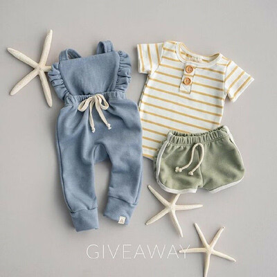 

Newborn Kids Baby Girl Ruffle Bib Pants Romper Overalls Cotton Outfits Clothes