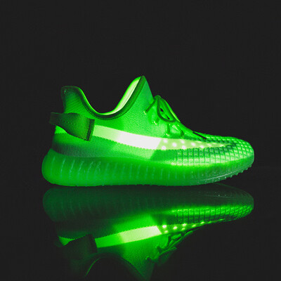 

Fluorescent green real explosion night light network celebrity full of stars 350female summer 2019 new net surface reflective coup
