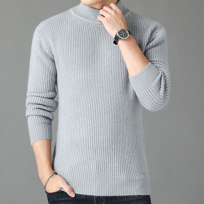 

Mens Slim Fit Turtleneck Sweater Pullover Bottoming Tops Knitwear Knitting Tops