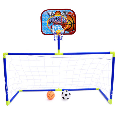 

Anjanle Children Portable 2-in-1 Football Basketball Set Indoor Outdoor Sport Toy