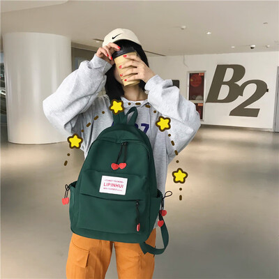 

Ins schoolbag female Korean high school students campus simple Joker Mori ancient feeling girl light backpack