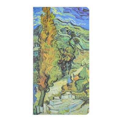 

Student Vintage Craft Stitching Notebook Oil Painting Cover Notebook Mini Portable Notebook School Office