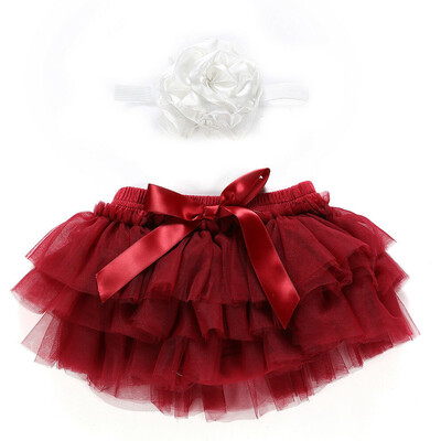 

Infant Baby Girl Newborn Tutu Lace Birthday Dress Skirt Flower Headband Costume