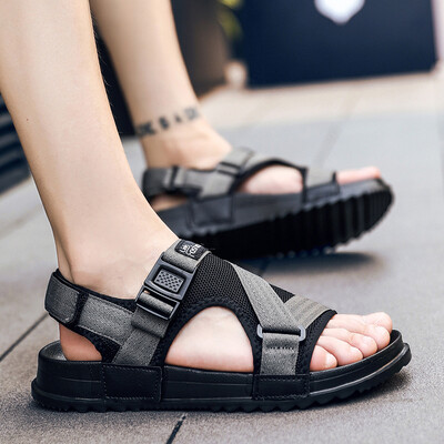 

Summer sandals mens recreational beach dual-purpose Korean version of large size sandals wearing sports slippers