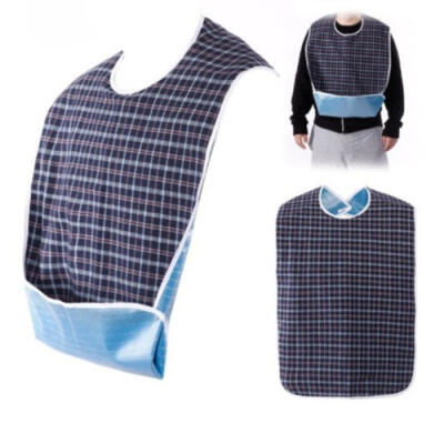 

Adult Waterproof Adult Mealtime Bib Cloth Protector Disability Aid Apron