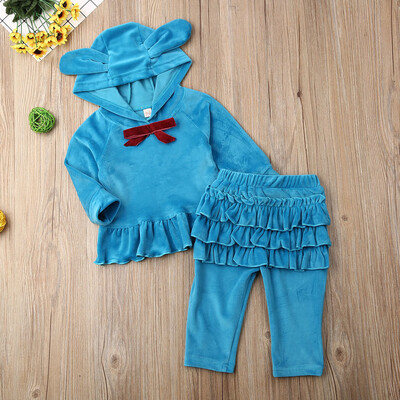 

Toddler Baby Girl Clothes Sweatshirt Top Pants Infant Outfits Sets Tracksuit