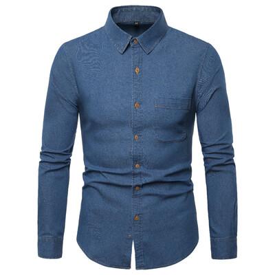 

Toponeto Men Striped Splicing Pocket Long Sleeve Shirt Fashion Long Sleeve Blouse Top