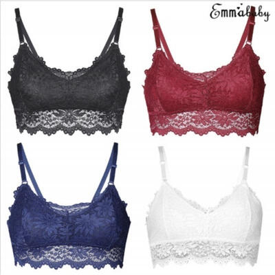 

Women Ladies Lace Strappy Bralette Halter Bustier Vest Crop Top Lingerie