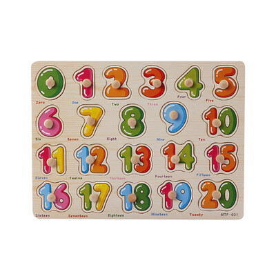

Gobestart Wooden Number Lette Puzzle Jigsaw Early Learning Baby Kids Educational Toys G