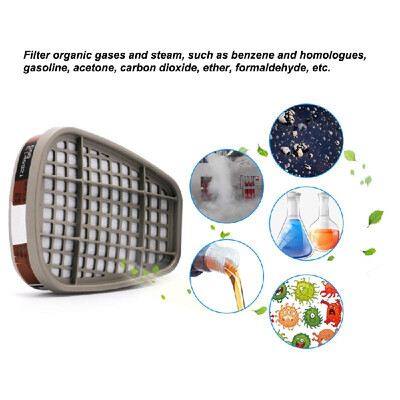 

2Pcs 3M 6001 Organic Vapor Gas Cartridge for Full Facepieces 6000 7000 Respirators Accessories Personal Protective Equippment