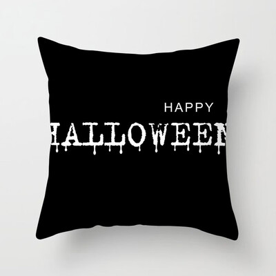 

18&39&39 New Halloween Pillowcase Ghost Witch Pumpkin Cushion Cover Skull Throw Pillow Case Decor