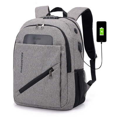 

Backpack tide men&women school bag USB charging smart computer backpack