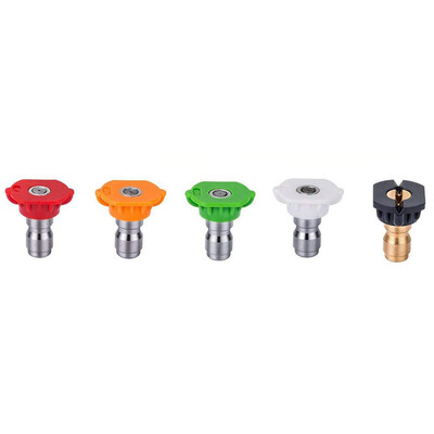 

Siaonvr Quick-Connect Nozzle Tool 5Pcs Pressure Washer Spray Nozzle Tips Multiple Degree