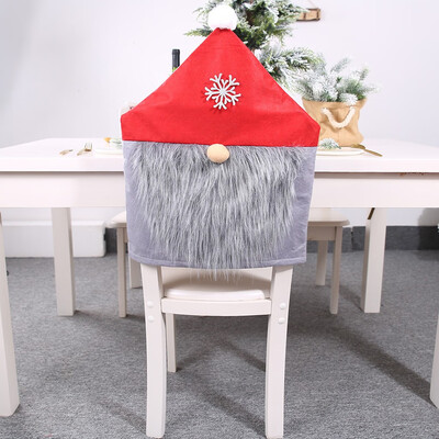 

Siaonvr Party Christmas Decoration Santa Claus Table Red Hat Decor Dinner Chair Cover