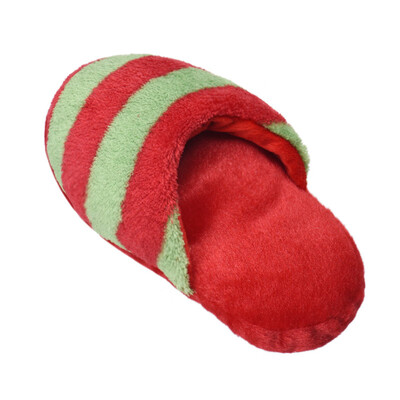 

Tailored Dog Toy Pet Puppy Chew Squeaky Squeaker Sound Plush Slipper Shape YEBW