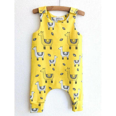 

UK Stock Toddler Baby Boys Girls Alpaca Romper Jumpsuit Hat Outfits Clothes gtre