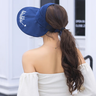 

Sunshade cap woman summer tide Korean version 100 sunscreen cap big edge UV protection solar cap anti-ultraviolet empty top hat
